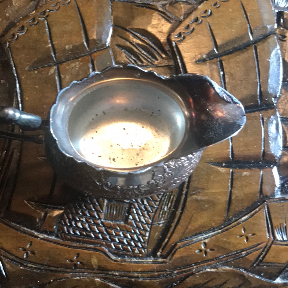 Antique Silver Japanese Mini Pitcher View 4
